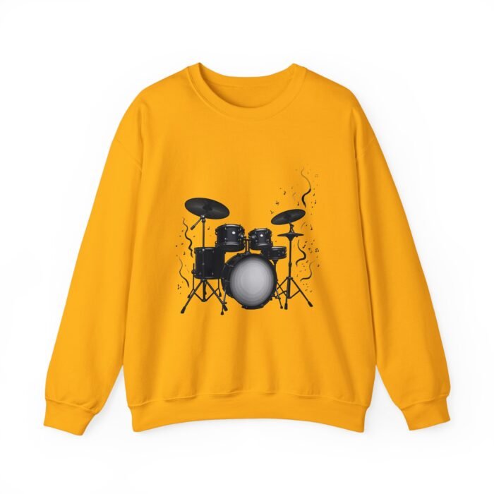 Drum Set Casual Sweatshirt | Music Lover Gift, Unisex Crewneck, Musician Apparel, Drummer Sweatshirt, Concert Wear - Image 12