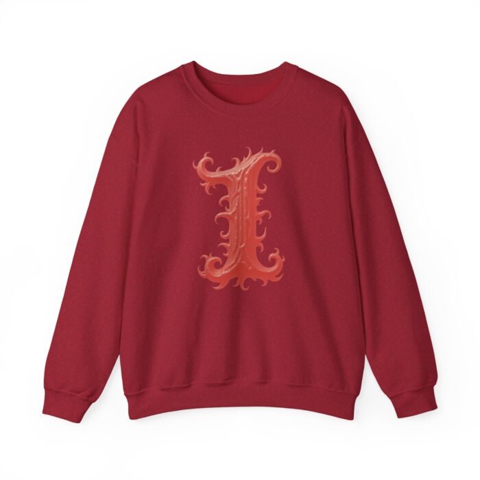Initial Letter I - Graphic Unisex Crewneck Sweatshirt - Image 26