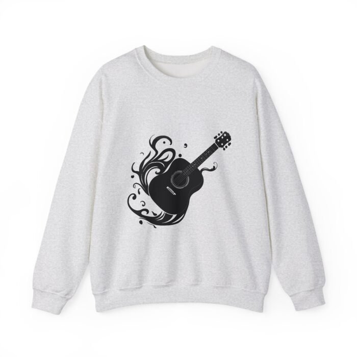 Vintage Acoustic Guitar Graphic Sweatshirt - Music Lover Gift, Cozy Crewneck for Concerts, Unisex Sweater for Musicians, Perfect for Birthdays - Image 6