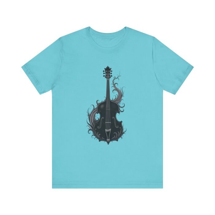 Gothic Bass Guitar Graphic Tee, Unisex Short Sleeve Shirt, Music Lover Gift, Creative Art T-Shirt, Casual Fashion Apparel, Perfect for [...] - Image 20