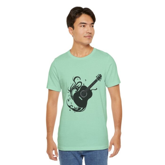 Acoustic Guitar Flow Unisex Tee - Perfect for Musicians, Music Lovers, Concertgoers | Gifts for Birthdays, Holidays, Music Festivals - Image 5
