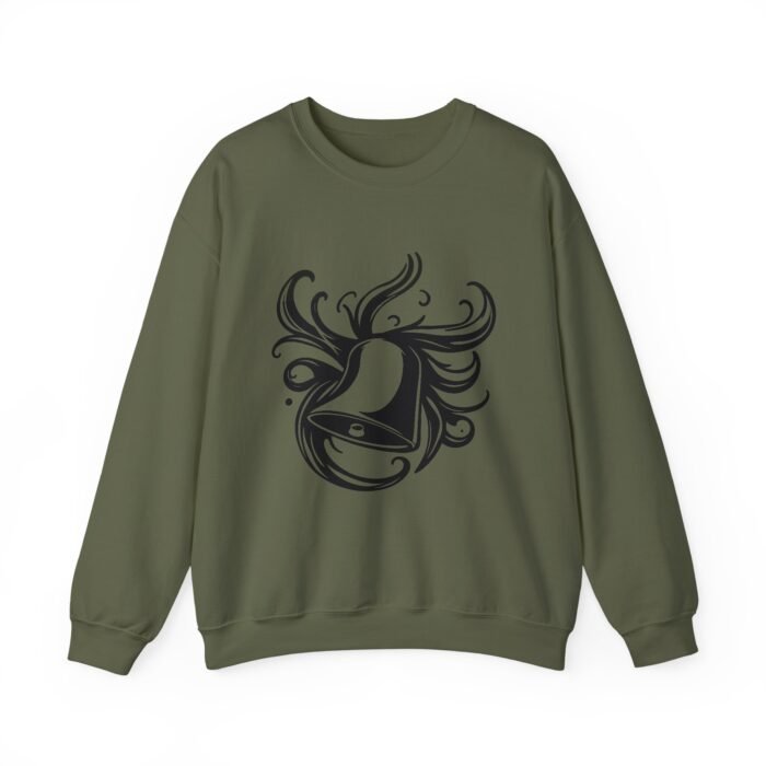 Artistic Music Bell Crewneck Sweatshirt - Cozy Unisex Pullover, Casual Wear, Gift for Art Lovers, Fall Fashion, Lightweight Sweatshirt - Image 14