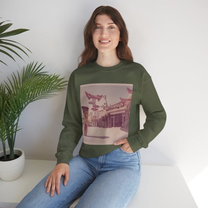 Retro-Inspired Castaways Unisex Crewneck Sweatshirt - Cozy Vintage Style, Great for Casual Wear, Gift for Friends, Perfect for Holidays - Image 4