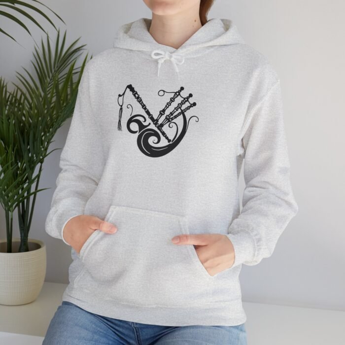 Musical Vibes Bagpipes Hooded Sweatshirt - Cozy Unisex Hoodie, Music Lover Gift, Unique Graphic Design, Perfect for Celebrations, Warm and Stylish - Image 5