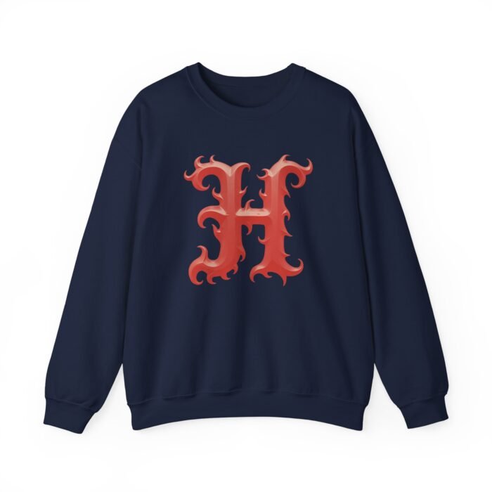 Stylish Initial Letter H - Print Unisex Crewneck Sweatshirt - Image 20