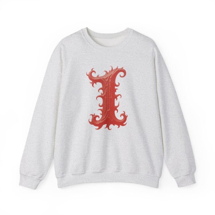 Initial Letter I - Graphic Unisex Crewneck Sweatshirt - Image 8