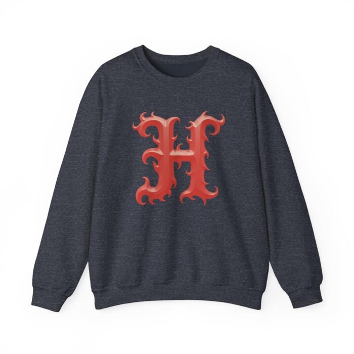 Stylish Initial Letter H - Print Unisex Crewneck Sweatshirt - Image 18