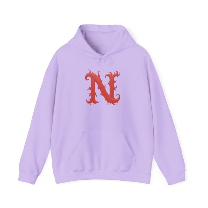 Custom Monogram Letter N - Hooded Sweatshirt for Men and Women - Image 20