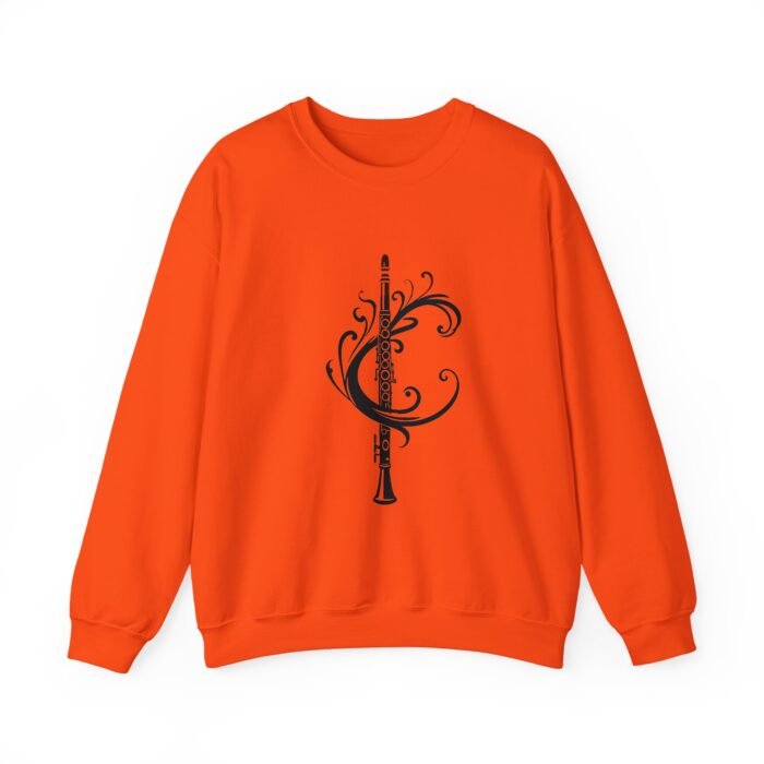 Musical Art Clarinet Sweatshirt - Unisex Sweatshirt for Musicians, Music Lover Gift, Cozy Crewneck, Clarinettist Apparel, Unique Music Design - Image 14