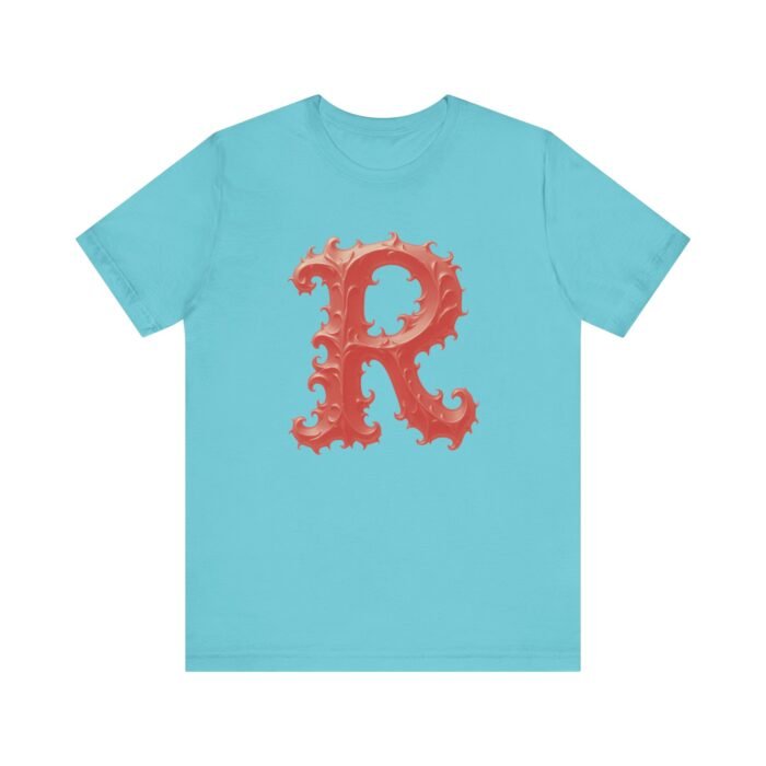 Monogram Initial Letter R Tee - Vintage Style Graphic T-Shirt - Image 18