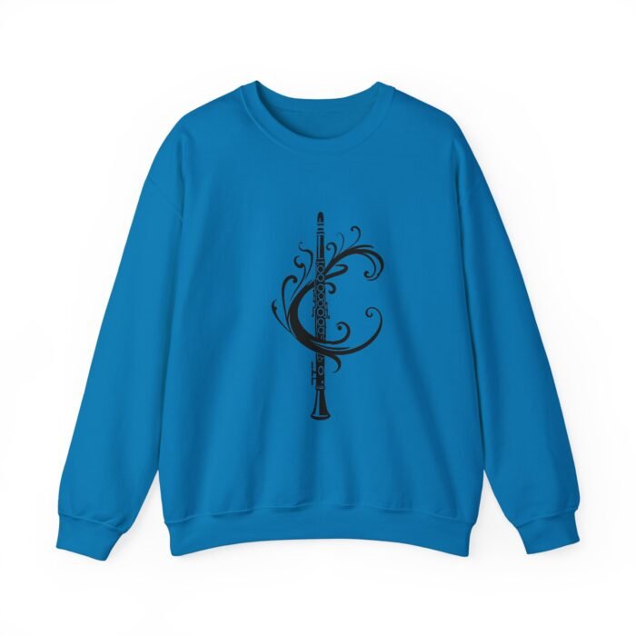 Musical Art Clarinet Sweatshirt - Unisex Sweatshirt for Musicians, Music Lover Gift, Cozy Crewneck, Clarinettist Apparel, Unique Music Design - Image 18