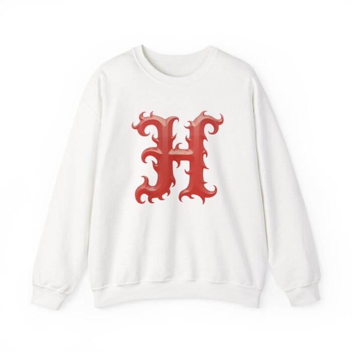 Stylish Initial Letter H - Print Unisex Crewneck Sweatshirt - Image 6