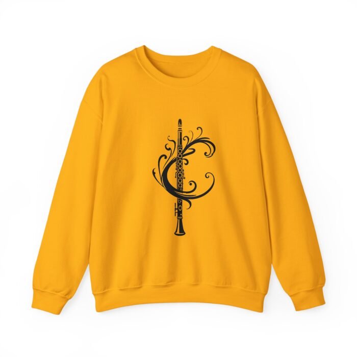 Musical Art Clarinet Sweatshirt - Unisex Sweatshirt for Musicians, Music Lover Gift, Cozy Crewneck, Clarinettist Apparel, Unique Music Design - Image 12