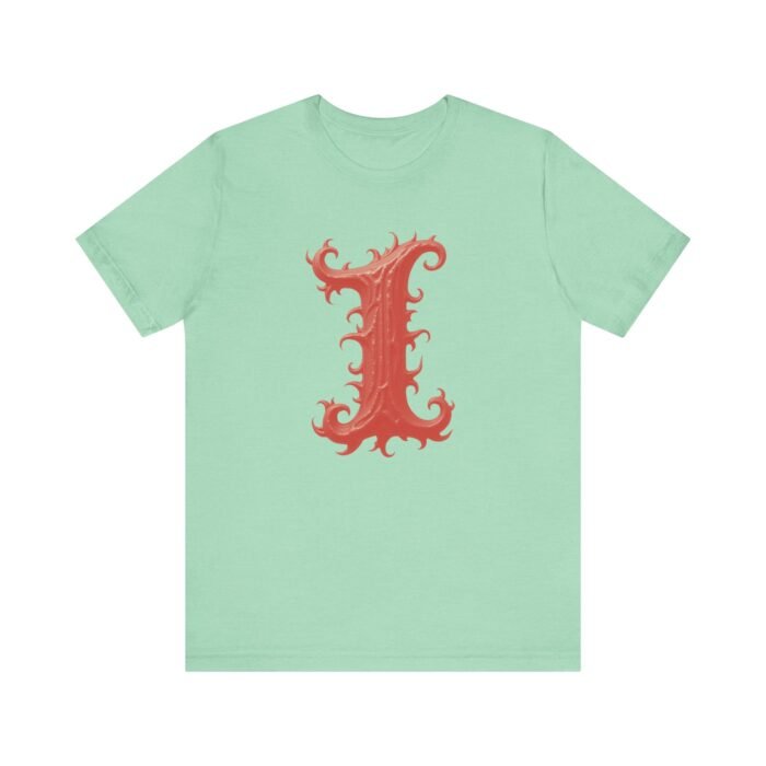 Monogram Initial Letter I Design Unisex Jersey Tee - Perfect for Creative Souls - Image 18