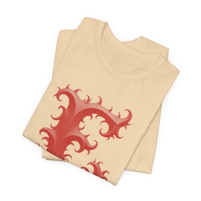 Monogram Initial Letter E Design Unisex Tee - Image 3