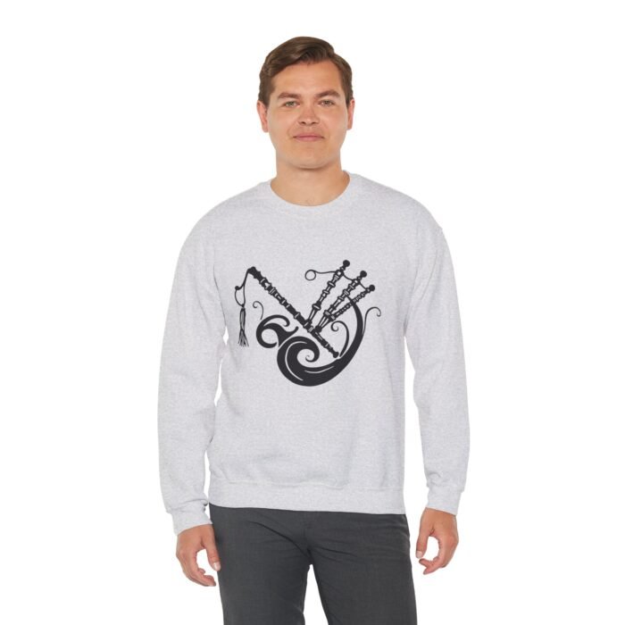 Bagpipes Inspired Unisex Crewneck Sweatshirt | Music Lover Gift, Cozy Sweatshirt, Perfect for Festivals, Casual Wear - Image 3