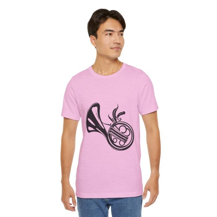 Musical French Horn Tees for Music Lovers, Perfect for Concerts, Gifts for Musicians, Casual Wear, Unique Graphic T-Shirts - Image 5