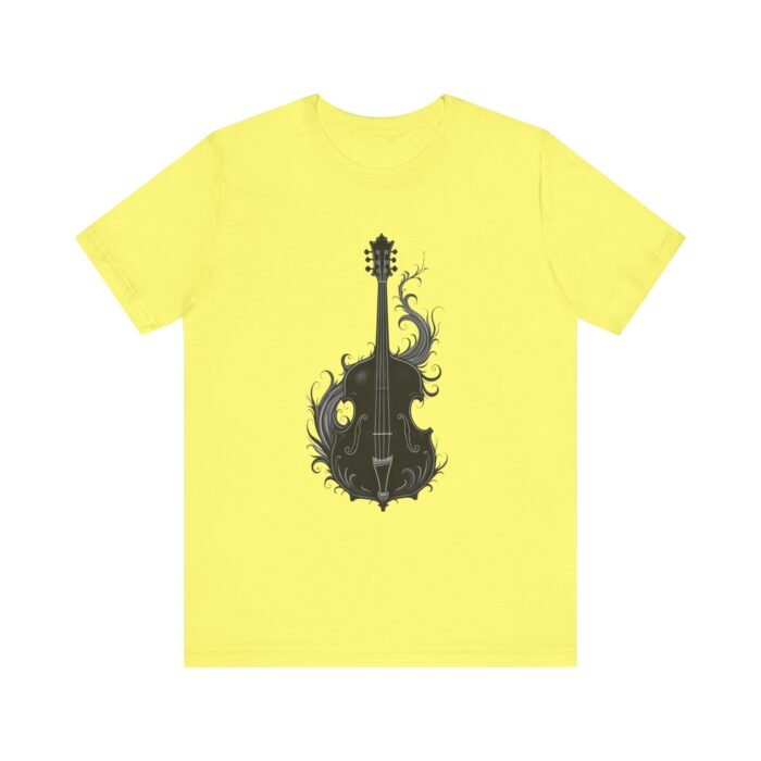 Gothic Bass Guitar Graphic Tee, Unisex Short Sleeve Shirt, Music Lover Gift, Creative Art T-Shirt, Casual Fashion Apparel, Perfect for [...] - Image 16