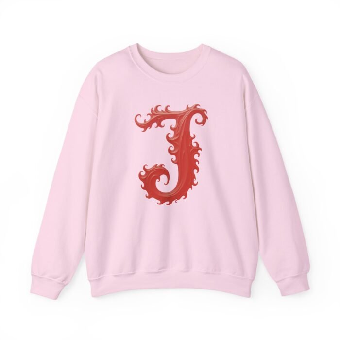Stylish Initial J Monogram Crewneck Sweatshirt for Unisex - Cozy Casual Wear