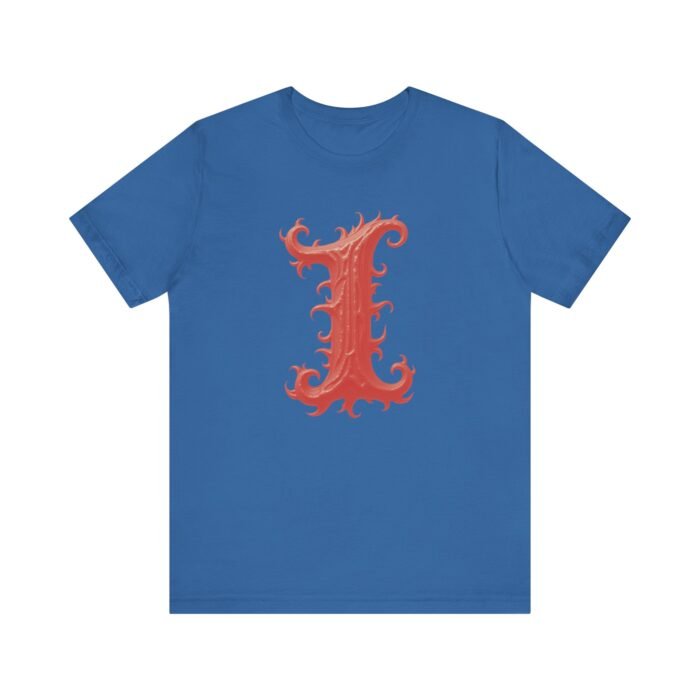 Monogram Initial Letter I Design Unisex Jersey Tee - Perfect for Creative Souls - Image 22