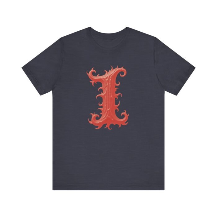 Monogram Initial Letter I Design Unisex Jersey Tee - Perfect for Creative Souls - Image 24