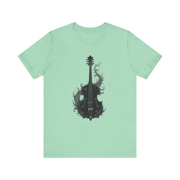 Gothic Bass Guitar Graphic Tee, Unisex Short Sleeve Shirt, Music Lover Gift, Creative Art T-Shirt, Casual Fashion Apparel, Perfect for [...] - Image 18
