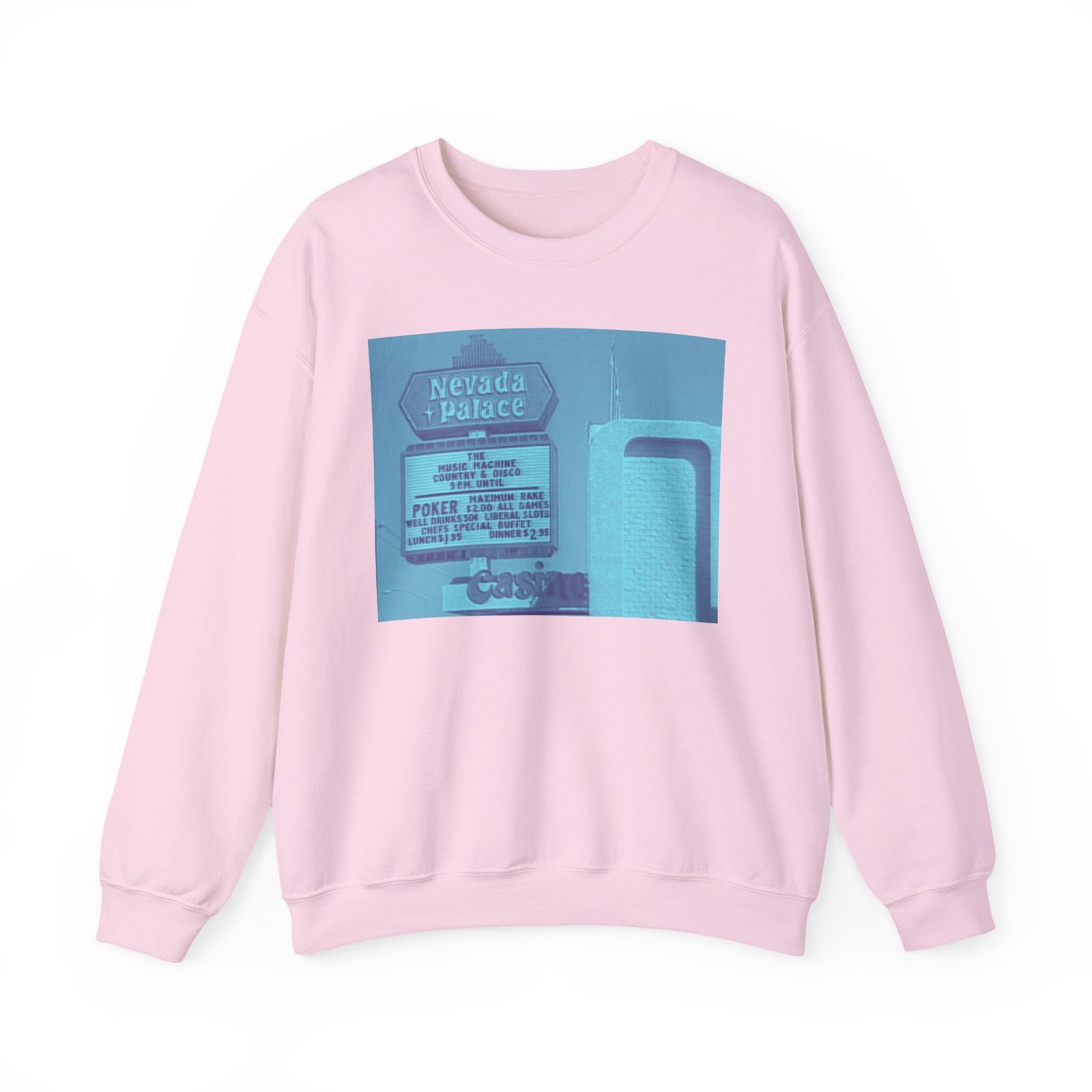 Retro Nevada Palace Sweatshirt - Unisex Cozy Crewneck, Vintage Travel Gift, Casual Everyday Wear, Perfect for Road Trips, Nostalgic Fashion - Image 22