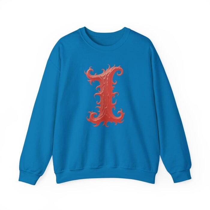 Initial Letter I - Graphic Unisex Crewneck Sweatshirt - Image 20