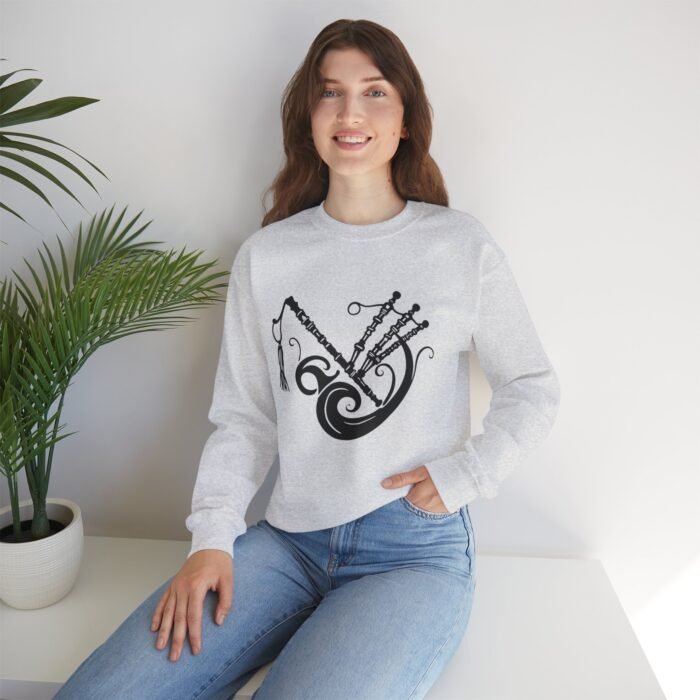 Bagpipes Inspired Unisex Crewneck Sweatshirt | Music Lover Gift, Cozy Sweatshirt, Perfect for Festivals, Casual Wear - Image 4