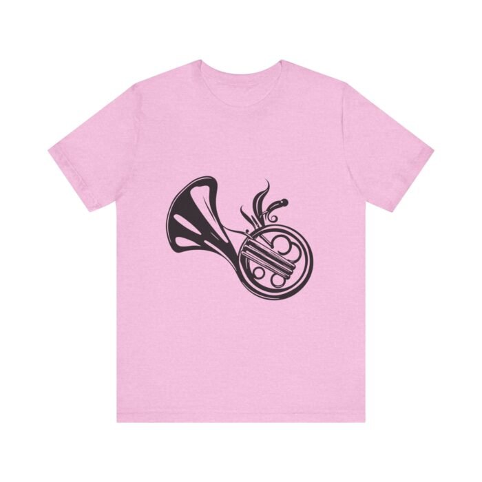 Musical French Horn Tees for Music Lovers, Perfect for Concerts, Gifts for Musicians, Casual Wear, Unique Graphic T-Shirts