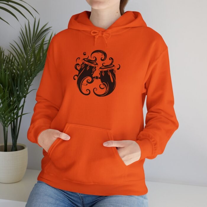 Chic Graphic Musical Bongo Drums Hoodie - Unisex Casual Hoodie, Perfect for Music Lovers, Great for Gift Giving - Image 5
