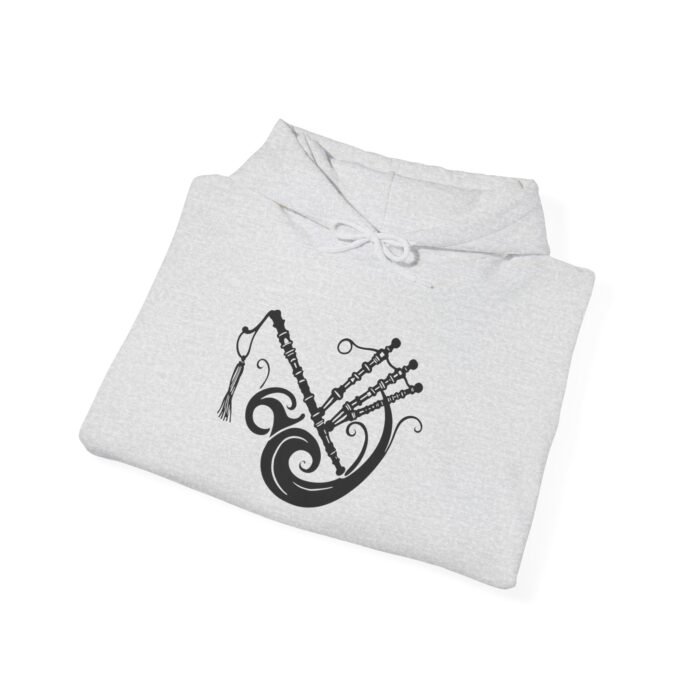 Musical Vibes Bagpipes Hooded Sweatshirt - Cozy Unisex Hoodie, Music Lover Gift, Unique Graphic Design, Perfect for Celebrations, Warm and Stylish - Image 3