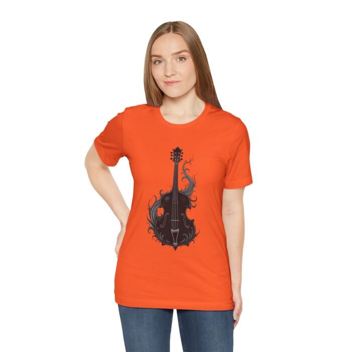 Gothic Bass Guitar Graphic Tee, Unisex Short Sleeve Shirt, Music Lover Gift, Creative Art T-Shirt, Casual Fashion Apparel, Perfect for [...] - Image 4
