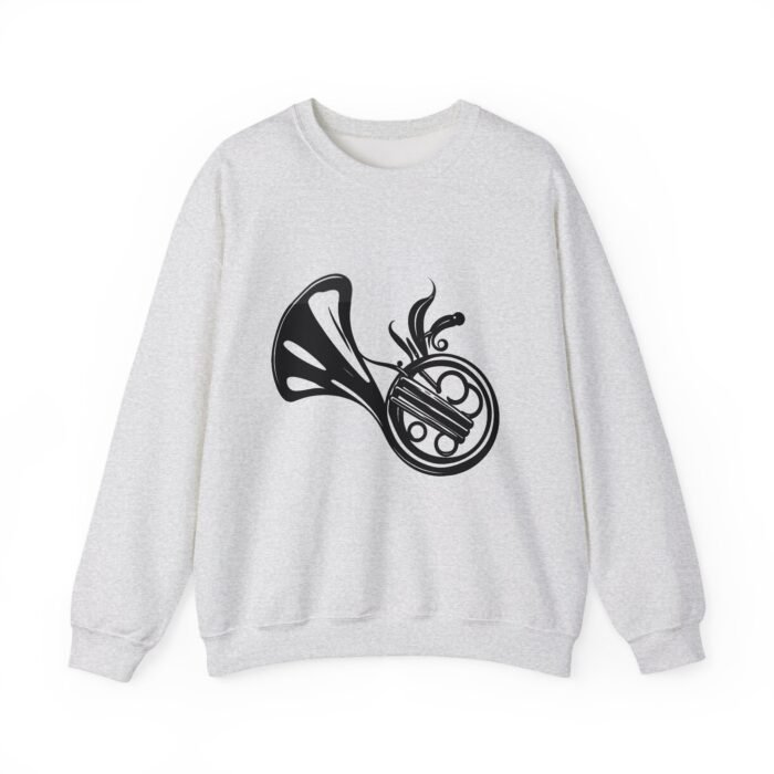 Musical French Horn Sweatshirt - Cozy Unisex Crewneck for Music Lovers, Gift for Musicians, Perfect for Concerts, Casual Wear - Image 8