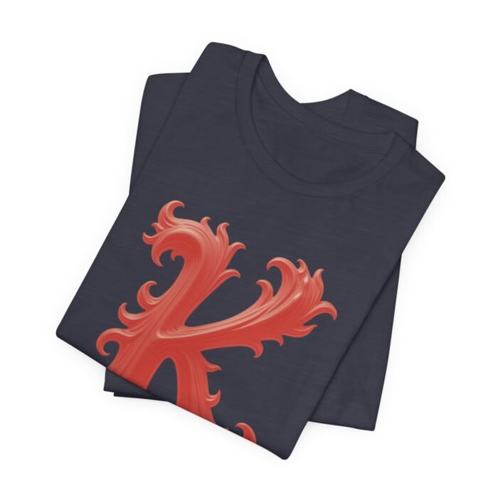 Monogram Initial Letter K Design Unisex Tee - Stylish Initial T-Shirt for Everyday Wear - Image 3