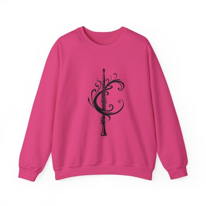 Musical Art Clarinet Sweatshirt - Unisex Sweatshirt for Musicians, Music Lover Gift, Cozy Crewneck, Clarinettist Apparel, Unique Music Design - Image 24