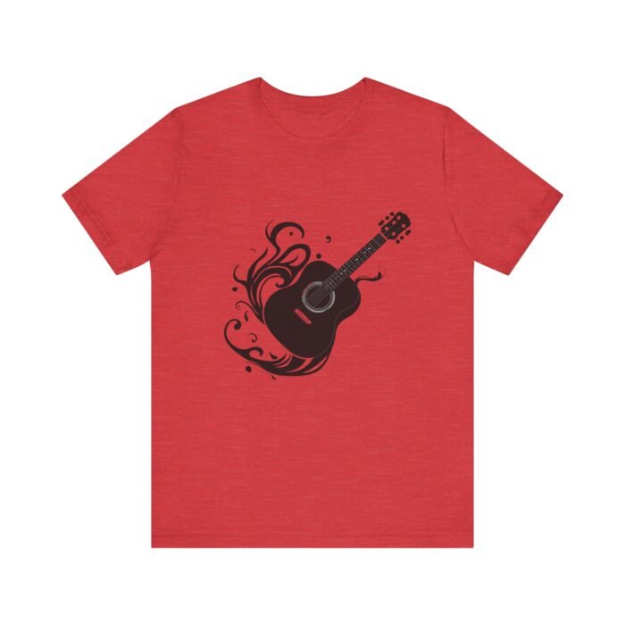 Acoustic Guitar Flow Unisex Tee - Perfect for Musicians, Music Lovers, Concertgoers | Gifts for Birthdays, Holidays, Music Festivals - Image 26