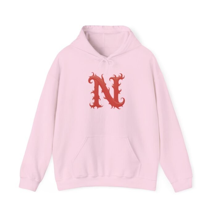 Custom Monogram Letter N - Hooded Sweatshirt for Men and Women - Image 22