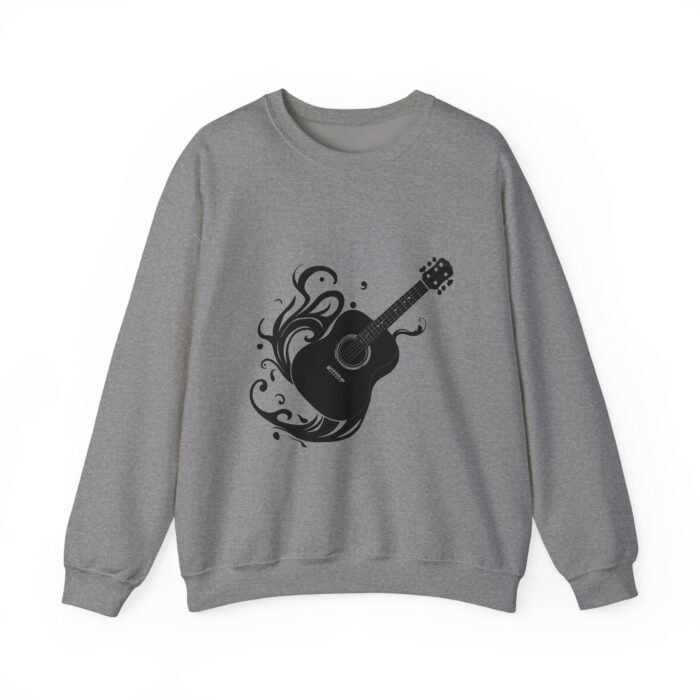 Vintage Acoustic Guitar Graphic Sweatshirt - Music Lover Gift, Cozy Crewneck for Concerts, Unisex Sweater for Musicians, Perfect for Birthdays - Image 16