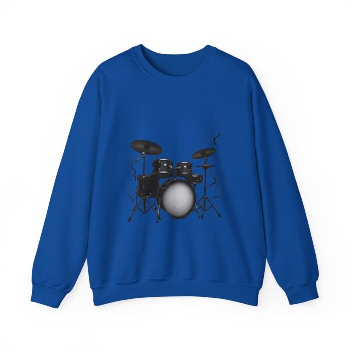 Drum Set Casual Sweatshirt | Music Lover Gift, Unisex Crewneck, Musician Apparel, Drummer Sweatshirt, Concert Wear - Image 20