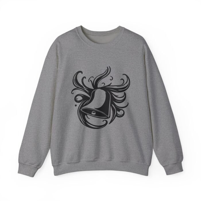 Artistic Music Bell Crewneck Sweatshirt - Cozy Unisex Pullover, Casual Wear, Gift for Art Lovers, Fall Fashion, Lightweight Sweatshirt - Image 16