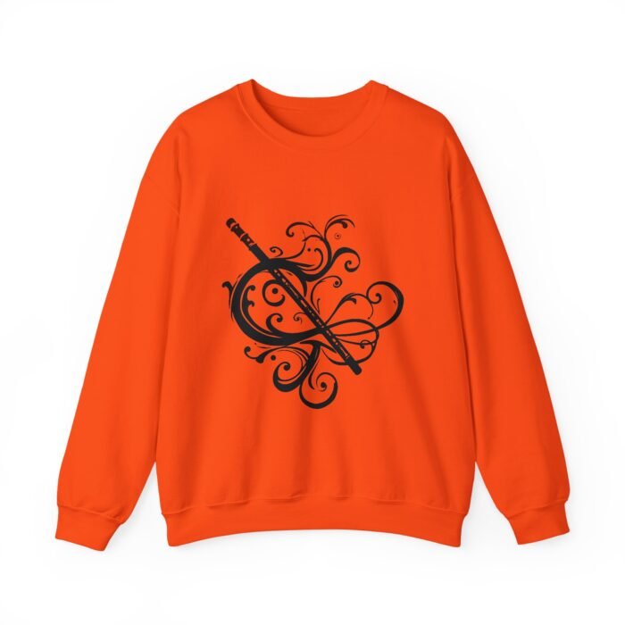 Musical Flute Crewneck Sweatshirt | Cozy Winter Wear, Unisex Sweatshirt, Casual Style, Gift for Her, Music Lover's Apparel - Image 14