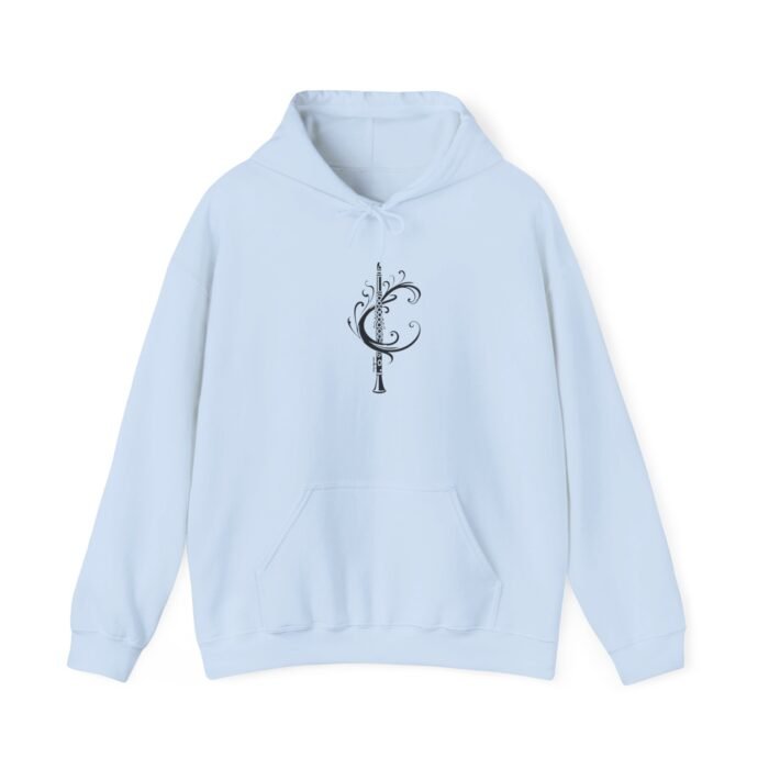 Chic Unisex Hooded Sweatshirt with Clarinet Design - Cozy Pullover for Everyday Wear, Gift for Friends and Family, Perfect for Casual - Image 16