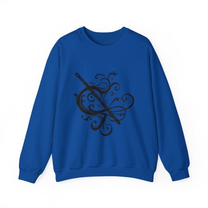 Musical Flute Crewneck Sweatshirt | Cozy Winter Wear, Unisex Sweatshirt, Casual Style, Gift for Her, Music Lover's Apparel - Image 22