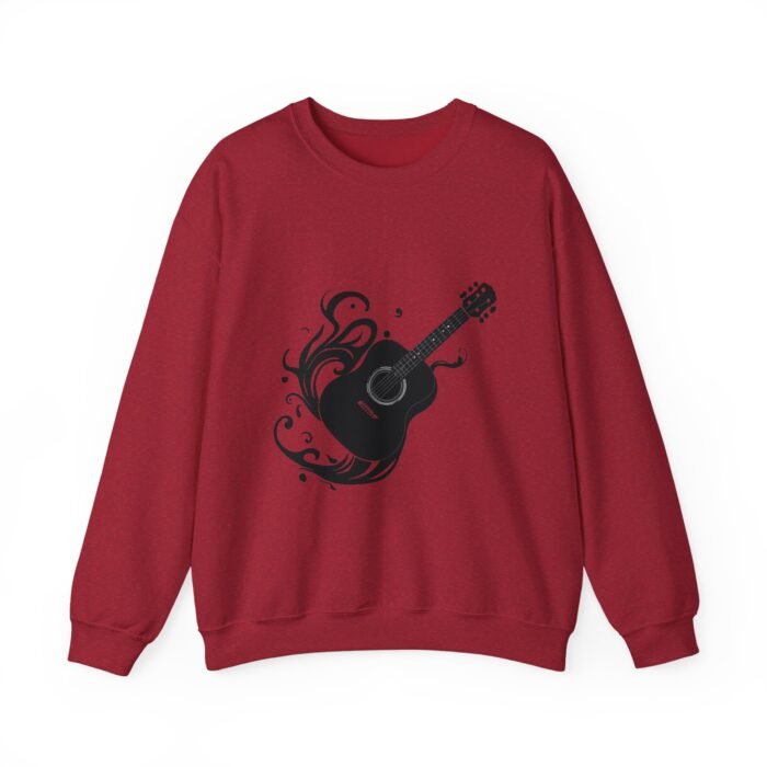 Vintage Acoustic Guitar Graphic Sweatshirt - Music Lover Gift, Cozy Crewneck for Concerts, Unisex Sweater for Musicians, Perfect for Birthdays - Image 26