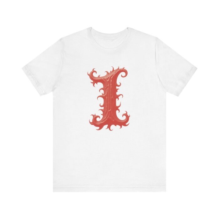 Monogram Initial Letter I Design Unisex Jersey Tee - Perfect for Creative Souls - Image 6