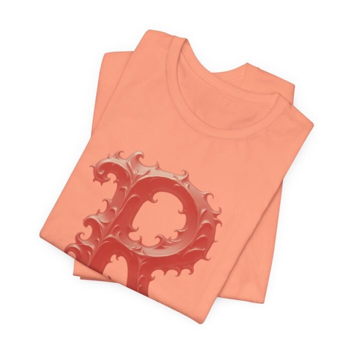 Monogram Initial Letter R Tee - Vintage Style Graphic T-Shirt - Image 3