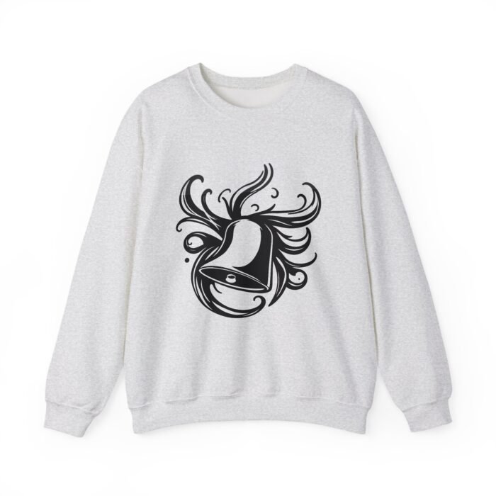 Artistic Music Bell Crewneck Sweatshirt - Cozy Unisex Pullover, Casual Wear, Gift for Art Lovers, Fall Fashion, Lightweight Sweatshirt - Image 8