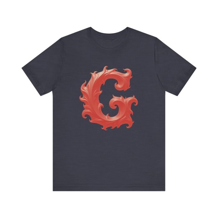 Monogram Initial Letter G Design Unisex Jersey Tee - Stylish & Unique Graphic T-Shirt - Image 24