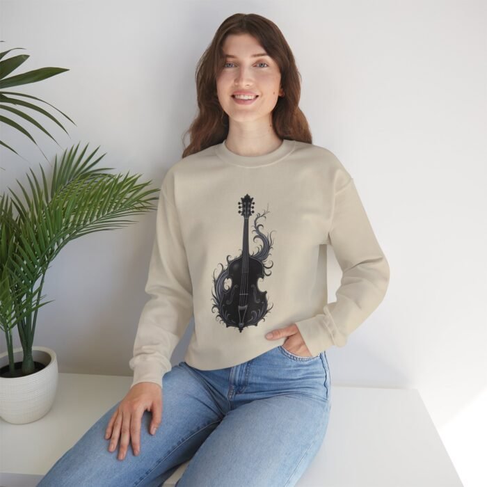 Gothic Bass Guitar Lover Crewneck Sweatshirt | Unisex Pullover for Musicians, Music Gifts, Alternative Fashion, Concert Apparel, Vintage Style - Image 4